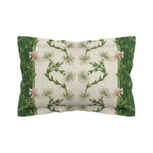 Morris & Co V&A Scrolling Carnation in Olive & Ivory Duvet Cover Set